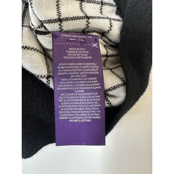 Ralph Lauren Purple Label Mens V-Neck Cashmere Black Sweater M IT NWT $1495 - Picture 8 of 8